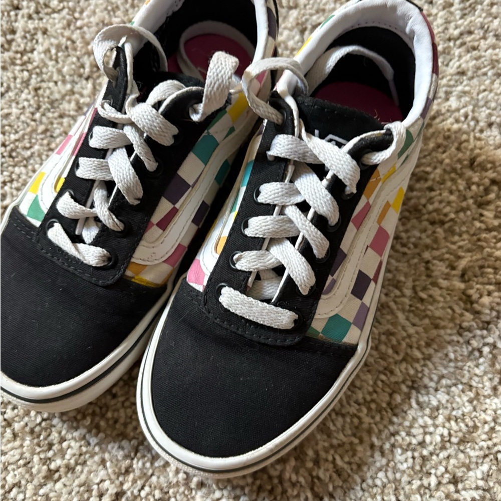 Vans Kids' Colorful Checkerboard Sneakers